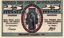 Notgeld-Vorderseite-25 Pfennig